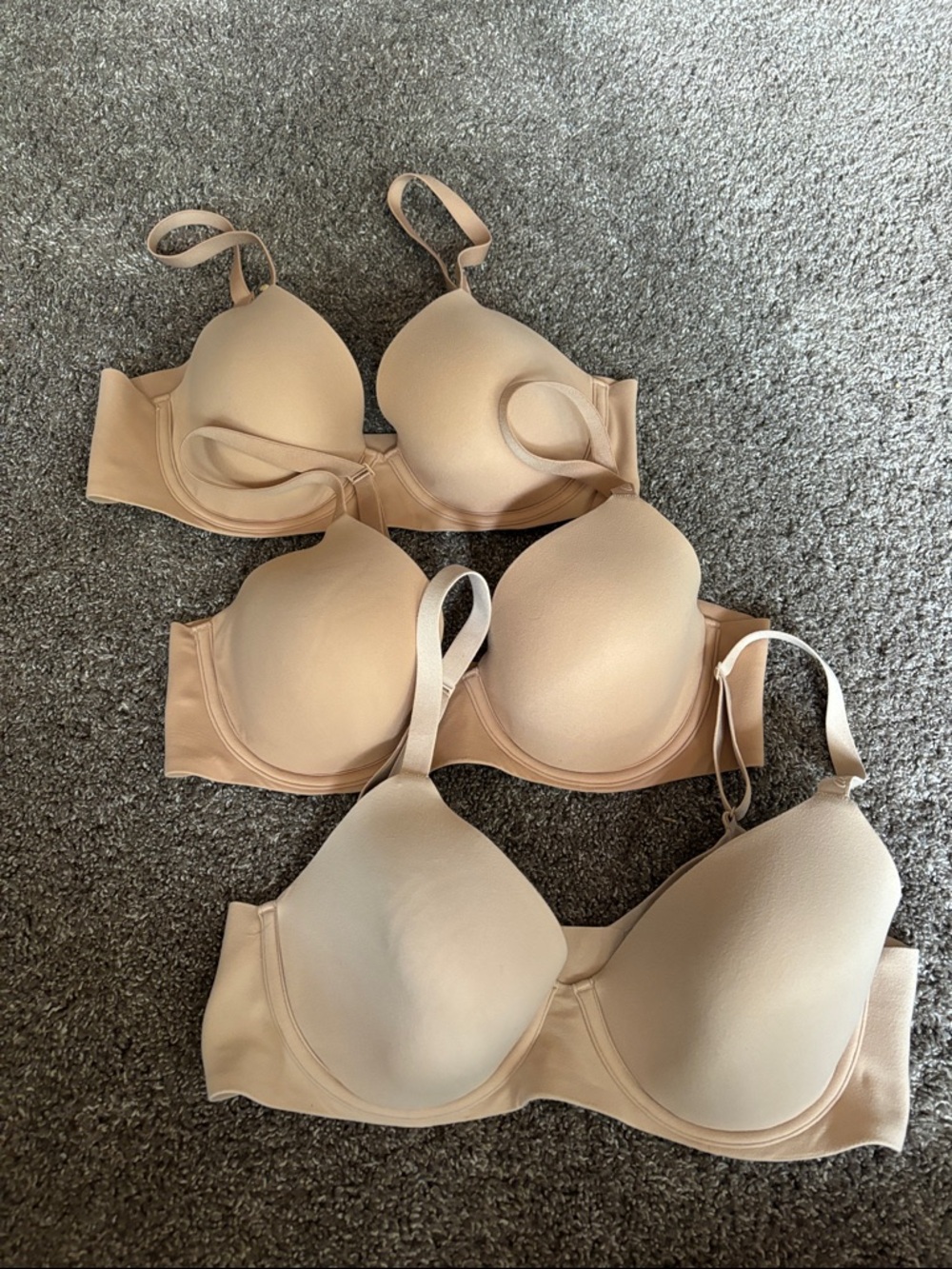 aerie smoothez Nude Contour Bras - Light Beige Set of 3